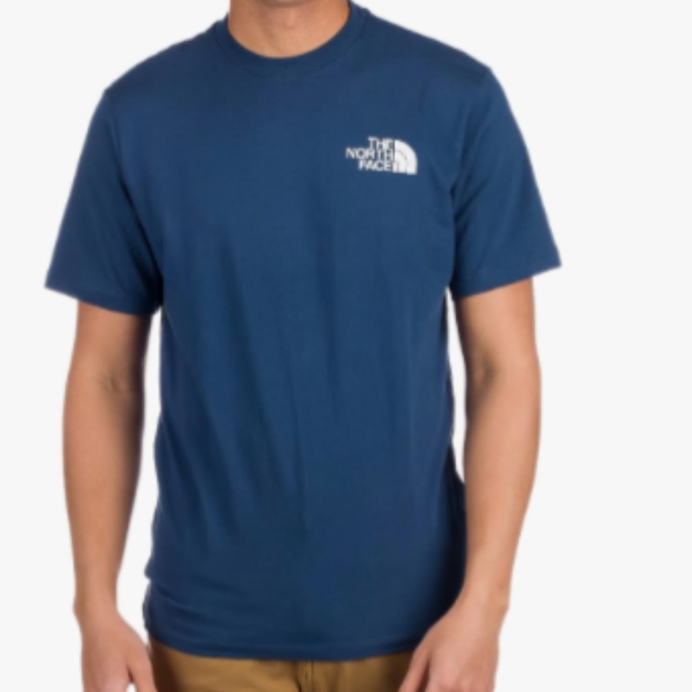 THE NORTH FACE greenish blue Men's Short Sleeve Size XXL Throwback Tee Shady